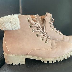 Blush pink boots! Only worn twice!
